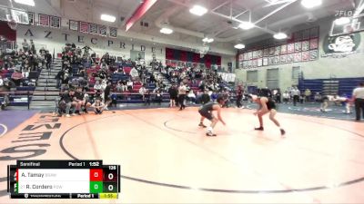 126 lbs Semifinal - Rene Cordero, Poway vs Anthony Tamay, Brawley