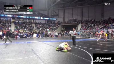 96 lbs Quarterfinal - Bryce Carlson, Derby vs Wryles Starcher, Tonganoxie