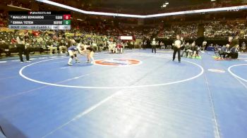 120 Class 1 lbs Cons. Round 3 - Mallori Edwards, Eldon vs Emma Teten, Rock Port