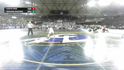 Boys 3A 144 lbs Champ. Round 3 - Kaidyn Prue, Prairie vs Benjamin Martinez, Sedro-Woolley