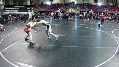 132 lbs Semifinal - Bowen Backer, Sutherland Youth Wrestling Club vs Crew Carlson, The Best Wrestler