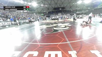 Girls 3A 125 lbs Semifinal - Amanda Lillie, White River (Girls) vs Adell Anderson, Shelton (Girls)