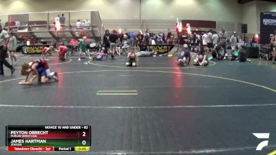 82 lbs Round 3 - James Hartman, Jenison vs Peyton Obrecht, Purler Wrestling