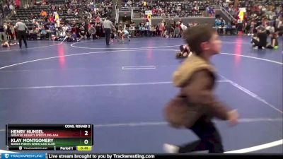 55 lbs Cons. Round 2 - Henry Hunsel, Greater Heights Wrestling-AAA vs Klay Montgomery, Bonus Points Wrestling Club