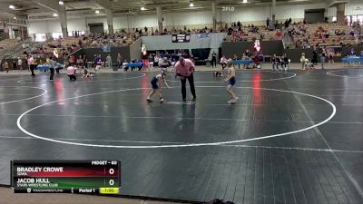 60 lbs Champ. Round 1 - Jacob Hull, Stars Wrestling Club vs Bradley Crowe, SDWA