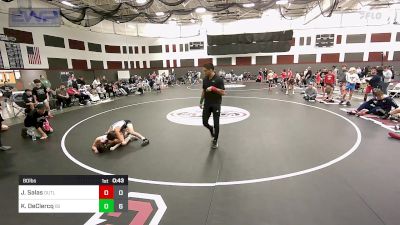 80 lbs Rr Rnd 1 - Javier Salas, Outlaws vs Kali DeClercq, ISI Wrestling Black