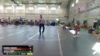 52-56 lbs Semifinal - Bryce Leiker, University Hawks vs Everett Brown, RaiseTheVarr Wrestling Club