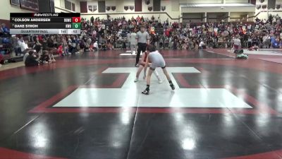 J-7 lbs Quarterfinal - Dake Stroh, Knights Wrestling Club vs Colson Andersen, Big Game Wrestling Club