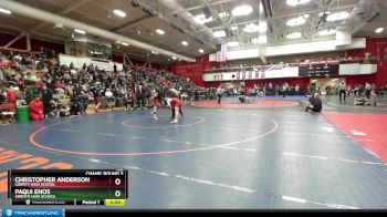 122 lbs Champ. Round 3 - Paqui Enos, Arroyo High School vs Christopher Anderson, Liberty High School