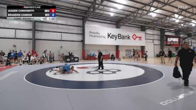 74 kg Cons. Round 4 - Jagger Condomitti, Nebraska Wrestling Training Center vs Brandon Cannon, Ohio Regional Training Center