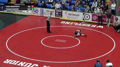 117 lbs Semifinal - Alex Marchetti, Abington Heights vs Kagan Painter, Grove City