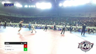 100 lbs Round Of 32 - Jude Avila, Central Texas Wrestling Club vs Connor Young, Husky Wrestling Club