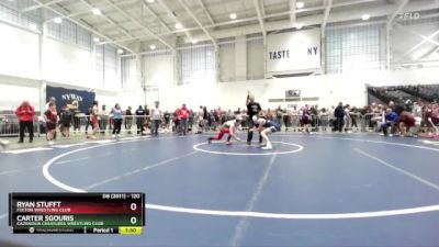 120 lbs Champ. Round 1 - Ryan Stufft, Fulton Wrestling Club vs Carter Sgouris, Cazenovia Creatures Wrestling Club