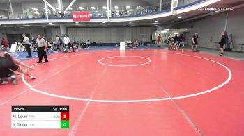 285 lbs Quarterfinal - Matthew Cover, Princeton vs Nathan Taylor, Lehigh University-Unattached