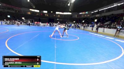 145 lbs Cons. Semi - Julianna Arvizu, Basha vs Nina Kushner, Mica Mountain