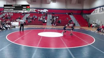 126 lbs Round 3 (3 Team) - Ethan Lopez, McKinney Boyd vs Jeremiah Soto, Princeton