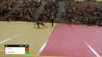 60 lbs Round 2 - Pryce Clark, MN Elite vs Gibbs Sorenson, Byron Bears