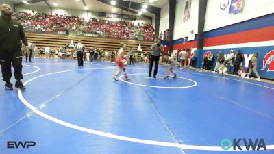73 lbs Consi Of 8 #1 - Bentley Hughart, Raw Wrestling Club vs Tsu-tli Christie-Vangen, Fort Gibson Youth Wrestling