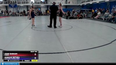 116 lbs Cons. Semi - Morgan Bethea, Wisconsin Stevens Point vs Josie Barham, Eureka