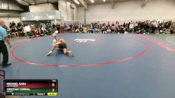 132 lbs Cons. Round 4 - Michael Saba, Air Academy vs Cristian Corral, Valley