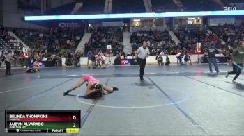 105 lbs Quarterfinal - Jaidyn Alvarado, Junction City vs Belinda Thompkins, Labette