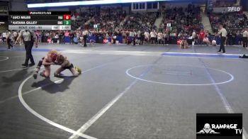 90 lbs 1st Place Match - Luci Miles, Paola vs Katana Gilley, Beloit Wrestling Club