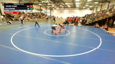 174 lbs Champ. Round 1 - Jaylen Young, Wabash vs Cole Porter, Baldwin Wallace