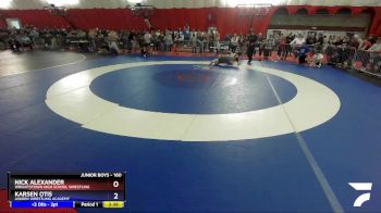 160 lbs Cons. Round 5 - Nick Alexander, Wrightstown High School Wrestling vs Karsen Otis, Askren Wrestling Academy