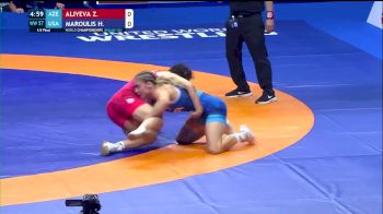 57 kg 1/4 Final - Zhala Aliyeva, Azerbaijan vs Helen Louise Maroulis, United States
