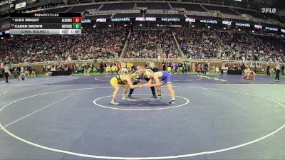 D3-144 lbs Cons. Round 2 - Caden Brown, Hopkins vs Alex Bright, Algonac