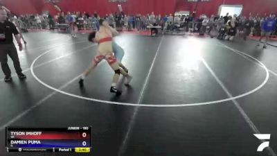 160 lbs Champ. Round 1 - Tyson Imhoff, WI vs Damien Puma, IL