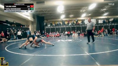 120 lbs 7th Place Match - Ailana Agee, Lutheran St. Charles vs Jayla Musselman, Nixa