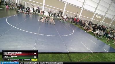 105-116 lbs Quarterfinal - Wyatt Browe, Mat Demon WC vs Kamryn Spurlock, Hi Desert Mat Club