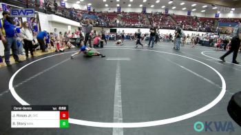 49 lbs Consolation - Jose Rosas Jr., OKC Saints Wrestling vs Bentley Story, Noble Takedown Club