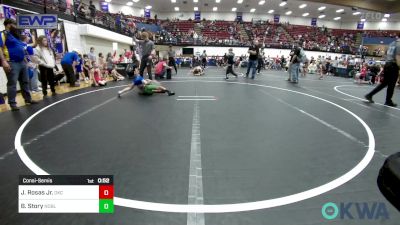 49 lbs Consolation - Jose Rosas Jr., OKC Saints Wrestling vs Bentley Story, Noble Takedown Club