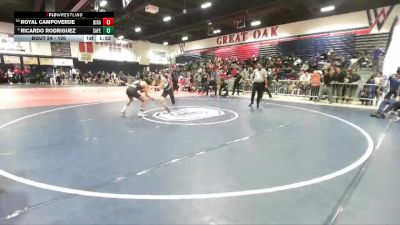 120 lbs Champ. Round 1 - Ricardo Rodriguez, Santa Fe vs Royal Campoverde, Diamond Ranch