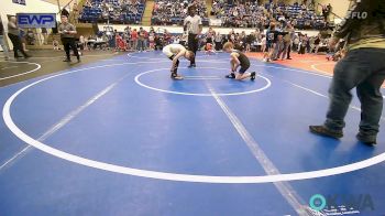 80 lbs Semifinal - Sam Shyers, Miami Takedown Club vs Tracker Smith, Salina Wrestling Club