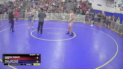 150 lbs Cons. Round 3 - Jaxson Godley, Crater vs Maclain Culp, All-Phase Wrestling