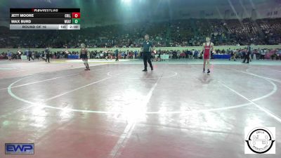 96 lbs Round Of 16 - Jett Moore, Collinsville Junior High vs Max Burd, Weatherford Youth Wrestling