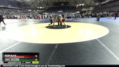 155 lbs Quarterfinal - Aydin Black, Rainier Junior Wrestling Club vs Trent Seitters, Colville USA WRESTLING