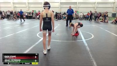 76 lbs Quarterfinals (8 Team) - Grady Peterson, NOVA Wrestling Club vs Knox Stamp, Wrestling Mill