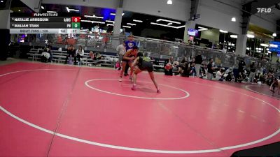 105 lbs Cons. Round 3 - Natalie Arreguin, All American Wrestling Club vs Maliah Tran, Paradigm Wrestling