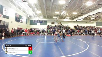 132 lbs Consi Of 8 #2 - Noah Lallas, Spaulding vs Cam Jordan, Conval
