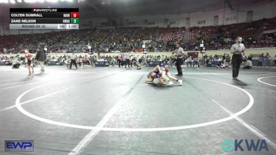 64 lbs Round Of 32 - Colten Sumrall, Harrah Little League Wrestling vs Zane Nelson, Owasso Takedown Club