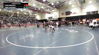 100 lbs Champ. Round 3 - Trish Bergano, Channel Islands vs Emily Mayorga, Eisenhower