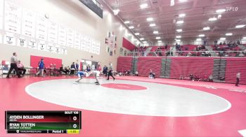 120 lbs Quarterfinal - Ayden Bollinger, Delta vs Ryan Totten, Detroit Catholic
