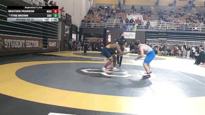 215 lbs Round Of 32 - Brayden Pearson, Mercersburg Academy vs Tyre Brown, Chattanooga Christian School