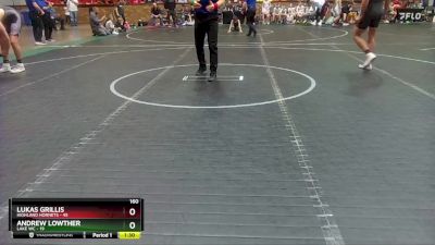 160 lbs Round 1 (4 Team) - Lukas Grillis, Highland Hornets vs Andrew Lowther, Lake WC