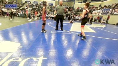 73 lbs Consi Of 4 - Taos Smith, Hinton Takedown Club vs Jessen Madrid, Chickasha Youth Wrestling