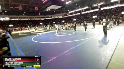 Girls 110 lbs Cons. Round 5 - Heather Johnson, Lincoln (Tacoma) (Girls) vs Grace Martinez, Moses Lake (Girls)